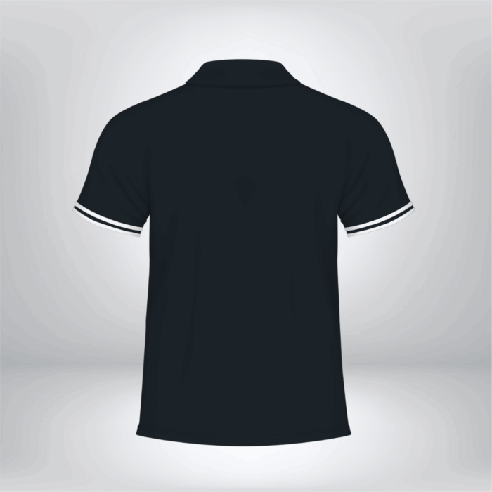 Áo polo thể thao 5GOALSPORT màu xanh đen phối trắng, thiết kế unisex phù hợp cho cả nam và nữ